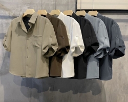 七分袖冰絲襯衫