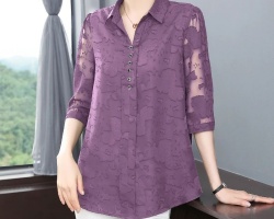 氣質中袖雪紡衫