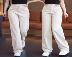 直筒顯高牛仔裤