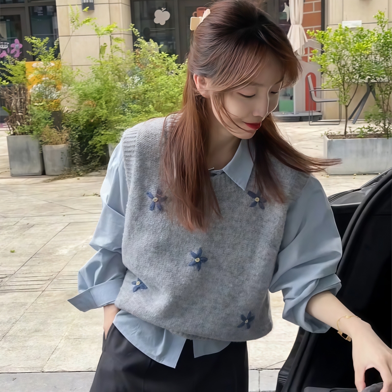 秋冬針織衫馬甲